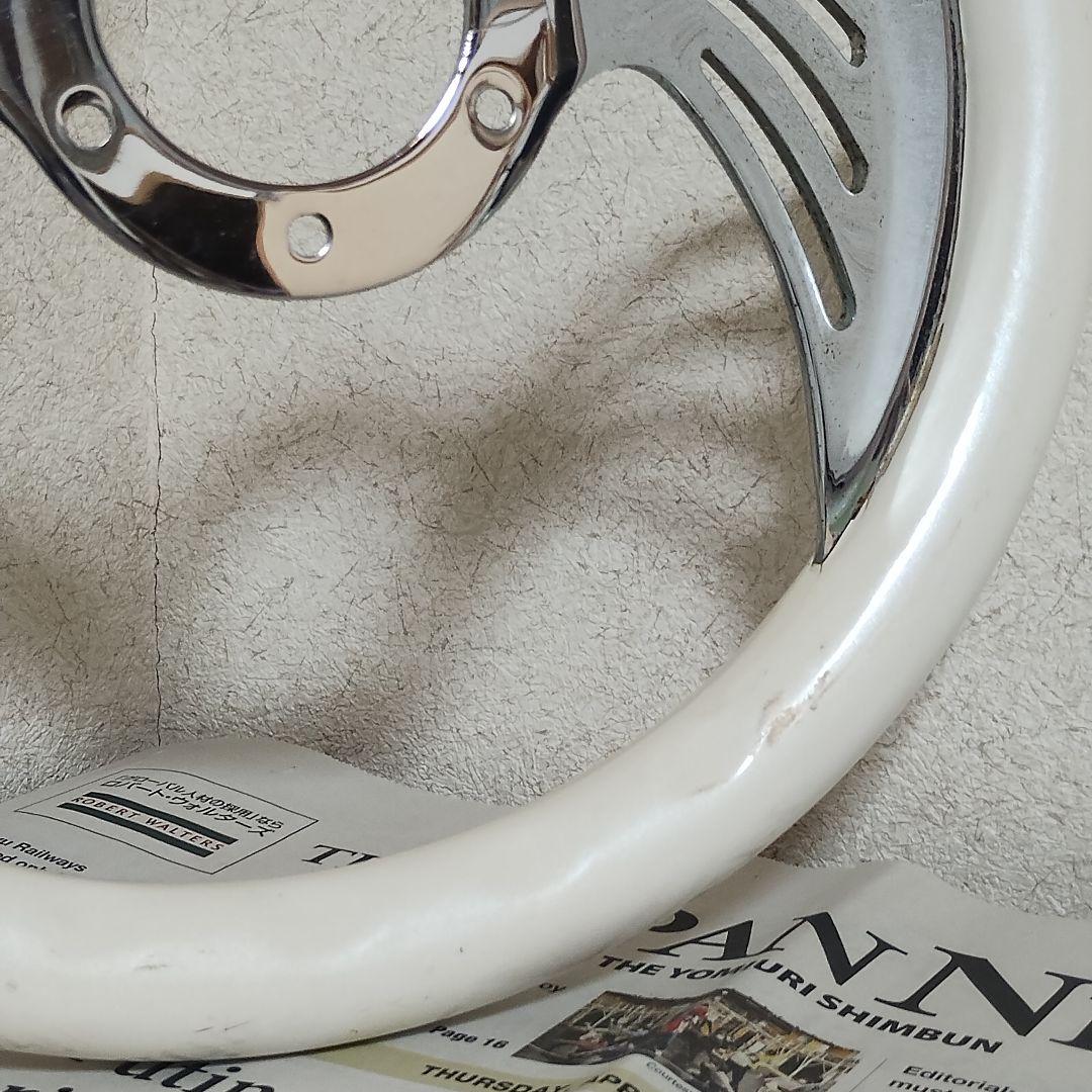 【ビレット ステアリング ハンドル】ホワイト