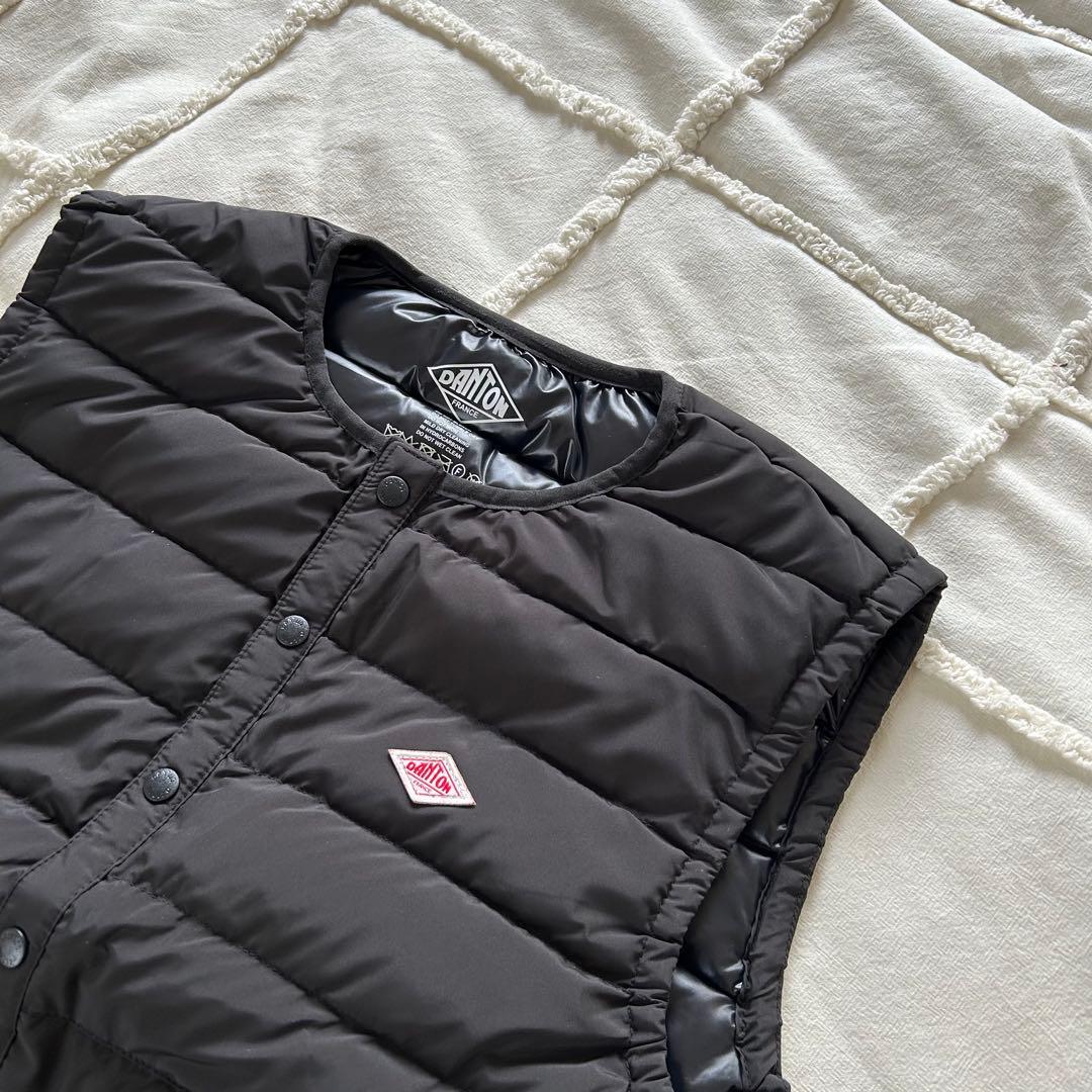 DANTON/ダントン　インナーダウン ダウンベスト　ブラック　M