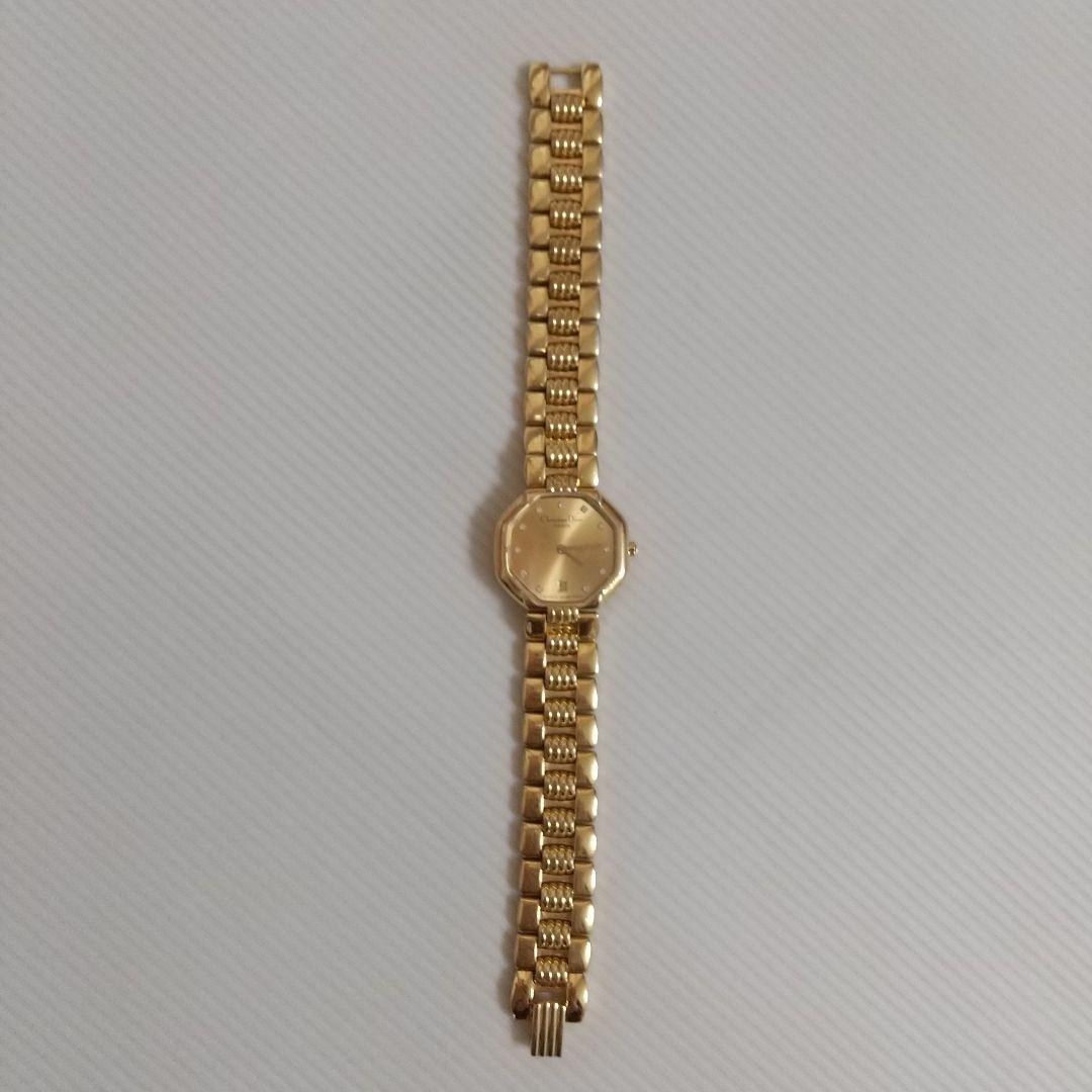 クリスチャンディオール レディース 腕時計 ダイヤモンド入り 正常稼働品