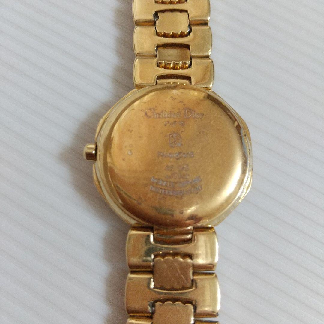 クリスチャンディオール レディース 腕時計 ダイヤモンド入り 正常稼働品