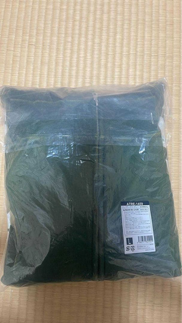 TREASURE PULSE ON ジップアップフーディkhaki Lサイズ