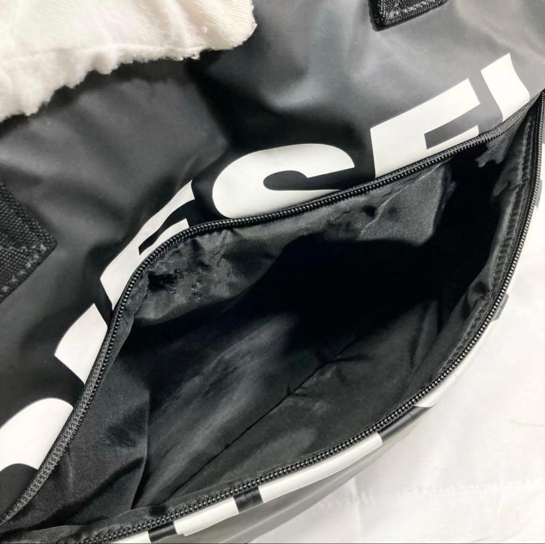 希少　ディーゼル トートバッグ ブラック 大容量 多機能 A4可 肩がけ ロゴ