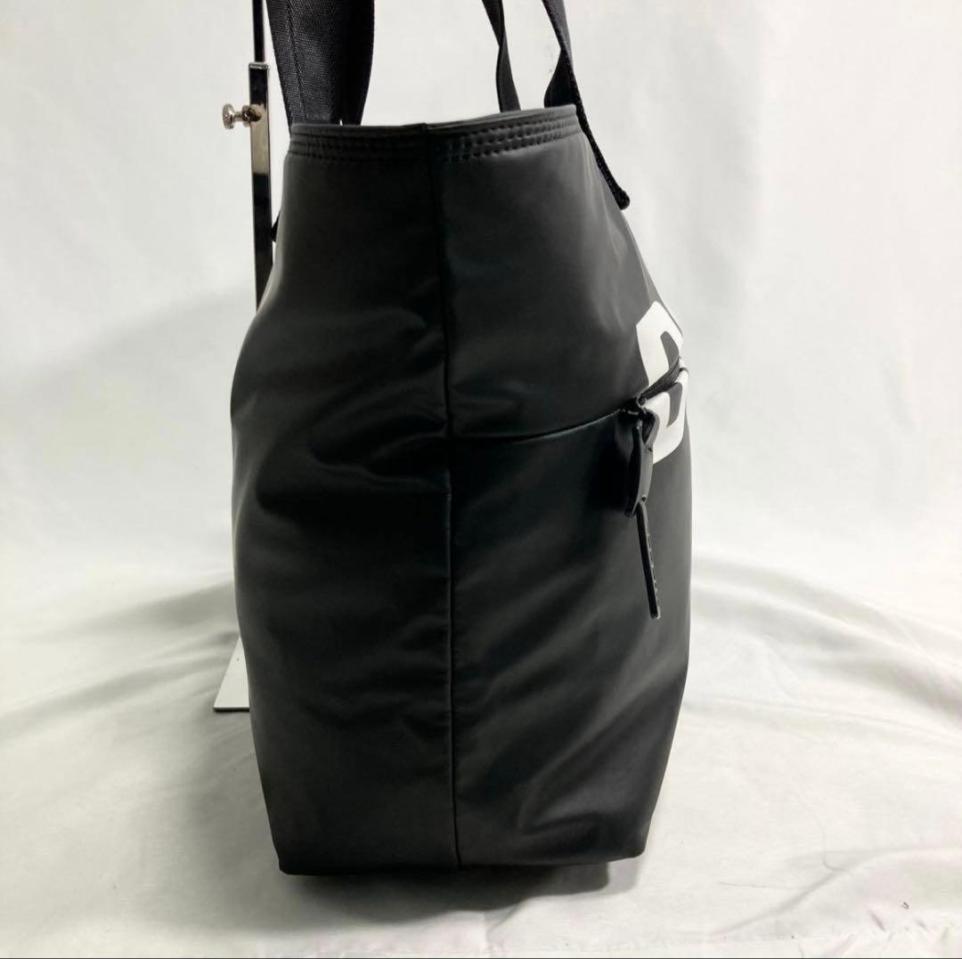 希少　ディーゼル トートバッグ ブラック 大容量 多機能 A4可 肩がけ ロゴ