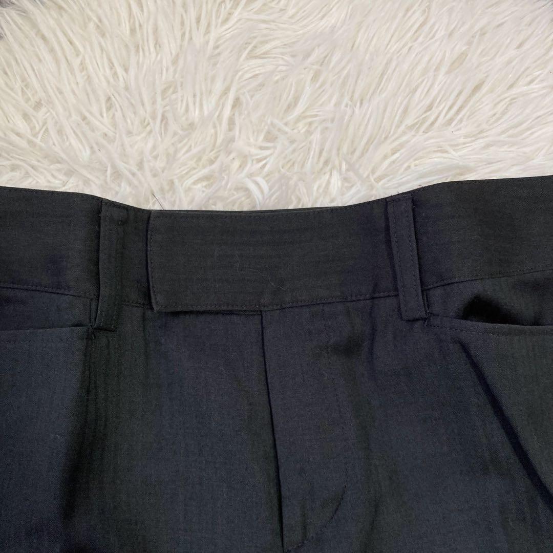 組曲 セットアップ パンツスーツ チャコール 2 オフィス フォーマル