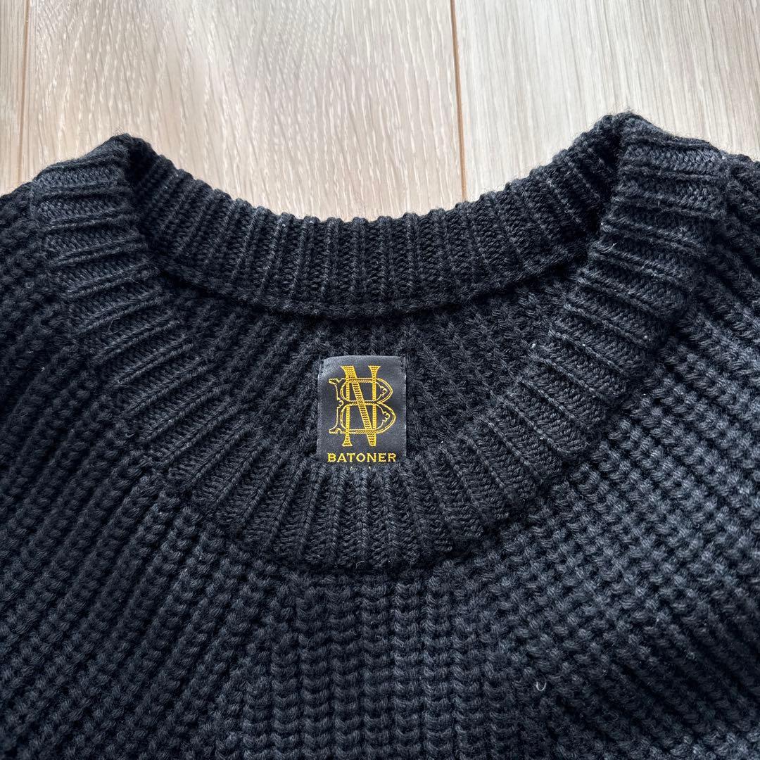 BATONER シグネチャーニット ブラックサイズ2