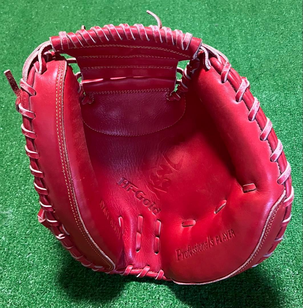 一般 軟式野球 キャッチャーミット ハイゴールド 己極 レッド Hi-GOLD