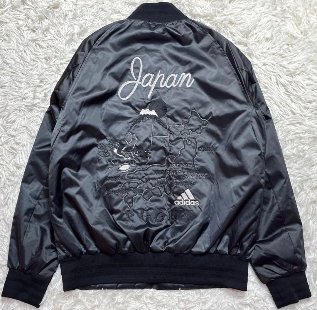 adidas オールブラックス　スカジャン　ラグビー
