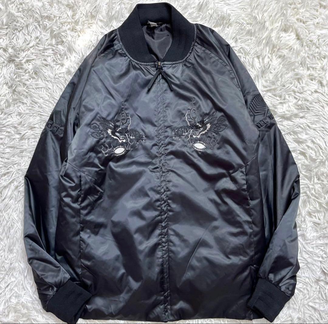 adidas オールブラックス　スカジャン　ラグビー