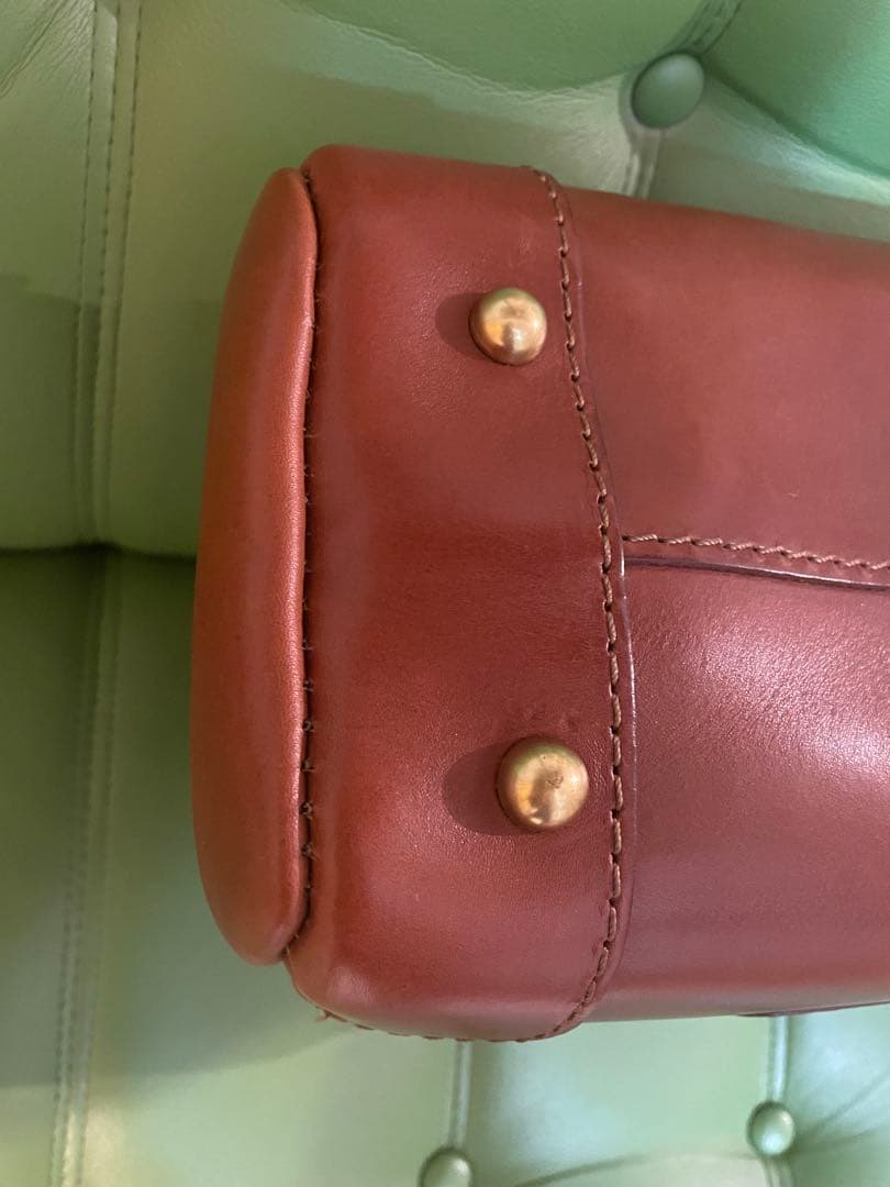 HERZ 2wayガレージミニボストンバッグ ブラウン