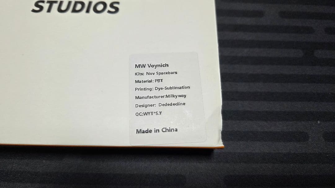 MW Voynich set キーキャップ