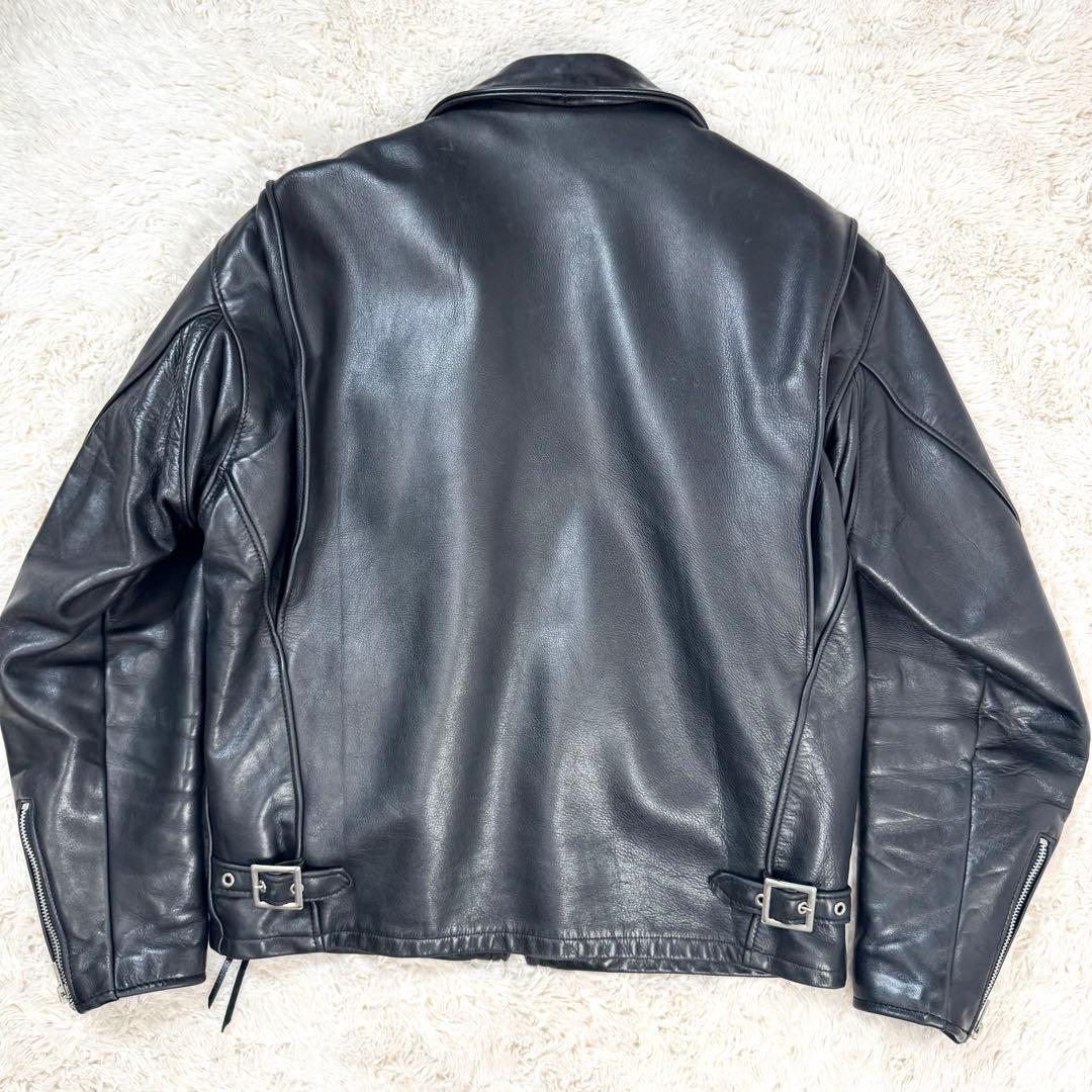 極美品 SCHOTT ライダース ジャケット ボア ライナー 643 牛革 40