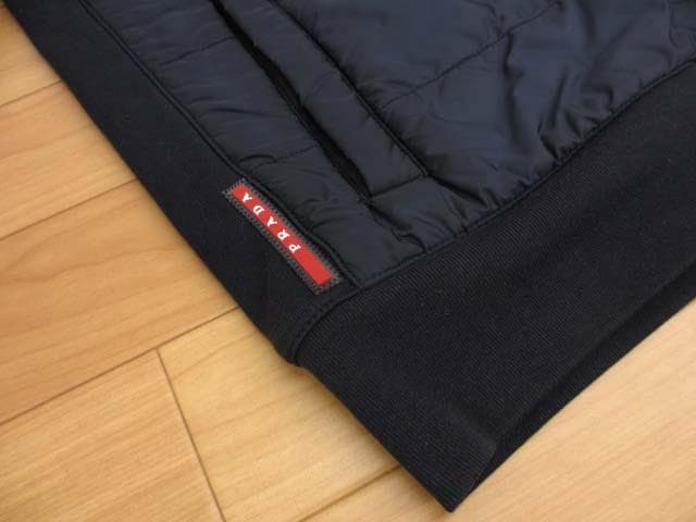 美品 プラダスポーツ SJC361 ナイロン×スウェット ブルゾン ジャケット