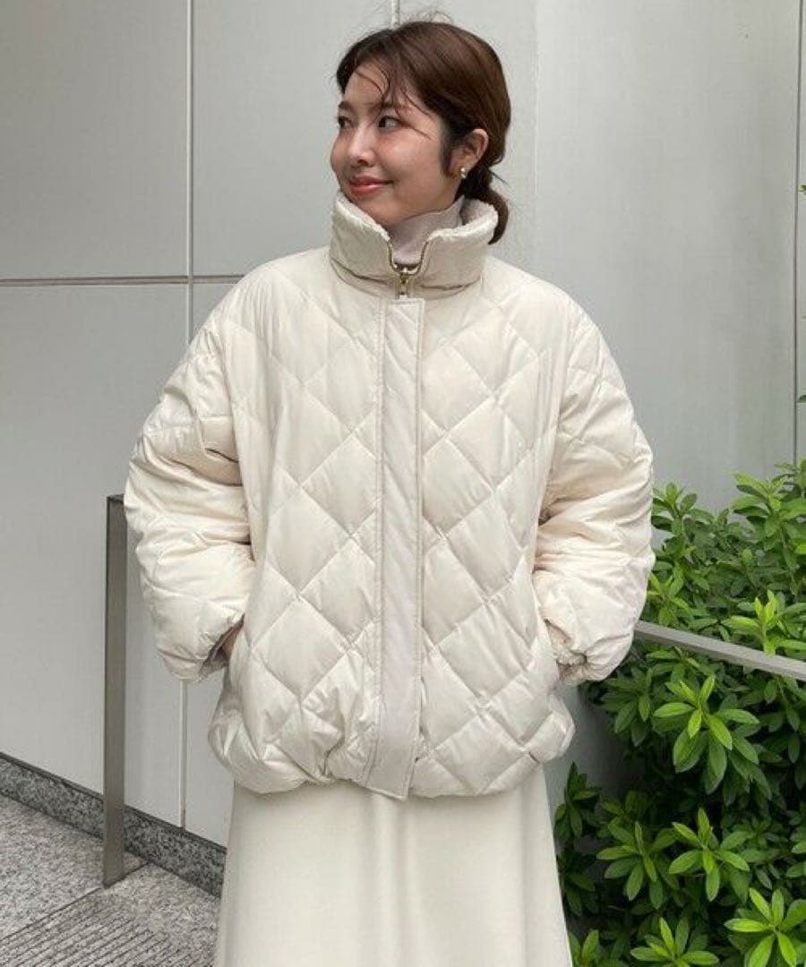 【TAION×UNFILO】リバーシブルボアダウン　クリーム　M