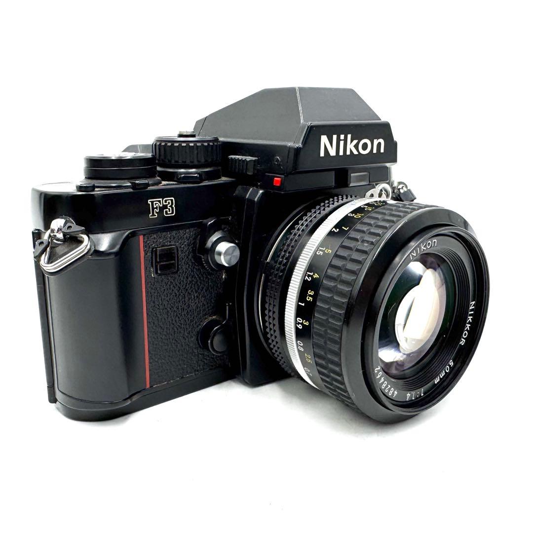 美品 Nikon F3 単焦点レンズ付き 50mm フィルムカメラ