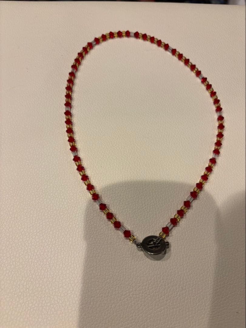 846 4 SERIES ネックレス　赤色
