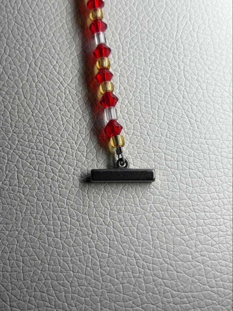 846 4 SERIES ネックレス　赤色