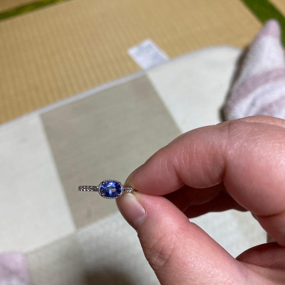 【Sio】コーンフラワーブルーサファイアリング（非加熱）