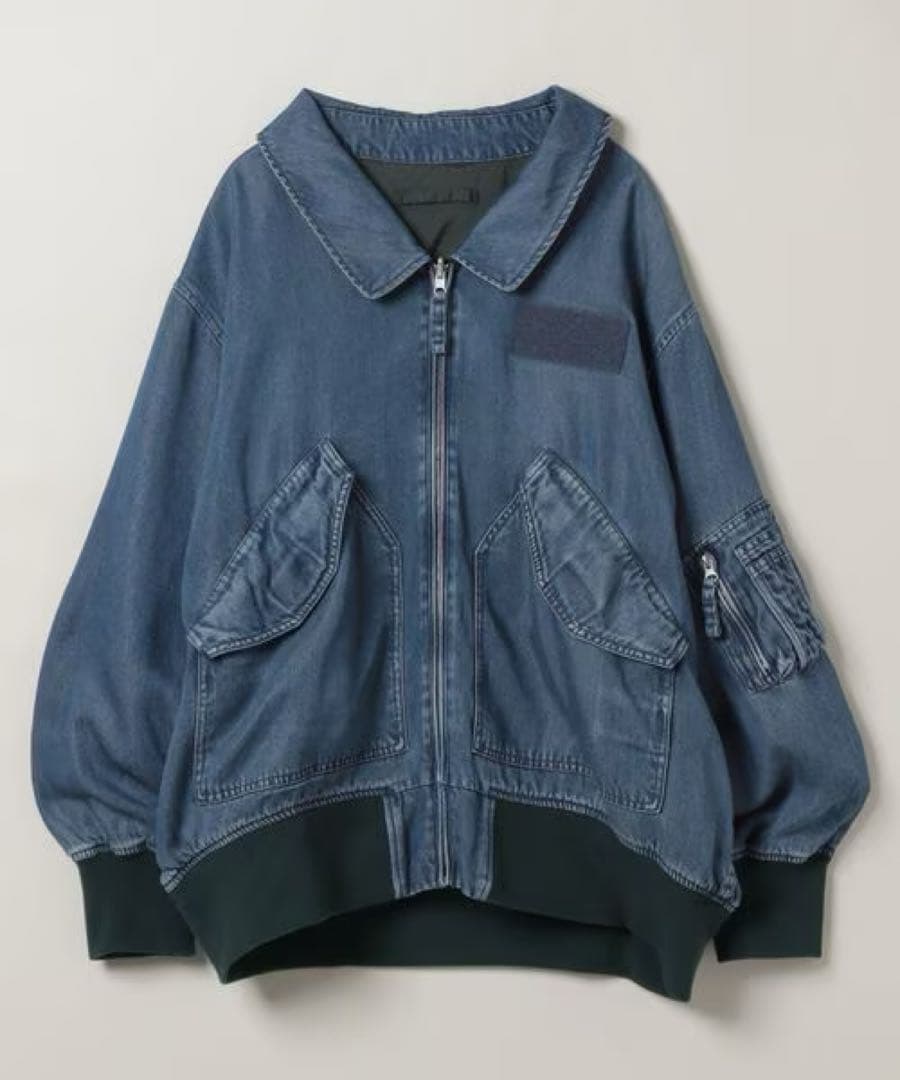 美品 JEANASIS リバーシブルフライトジャケット