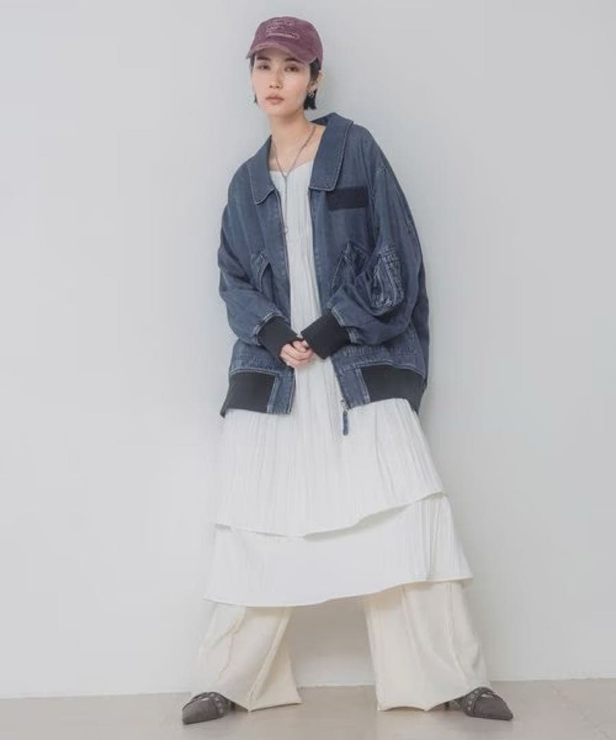 美品 JEANASIS リバーシブルフライトジャケット