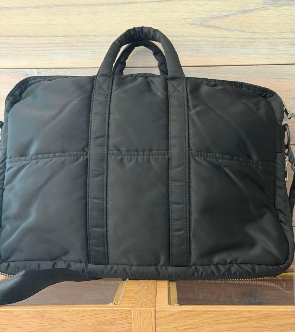 ☆美品☆ポーター タンカー 2way 2層式 拡張可能　ビジネスバッグ 黒 A4