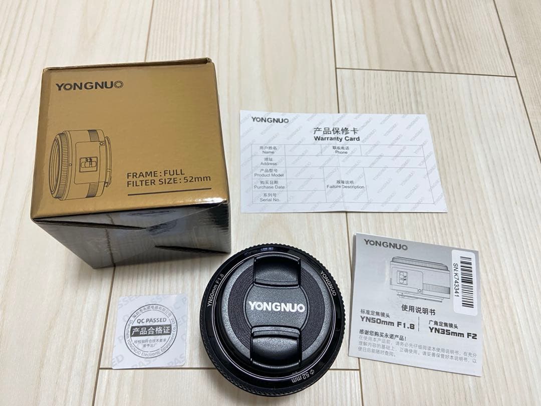 YONGNUO YN50mm F1.8 単焦点レンズ