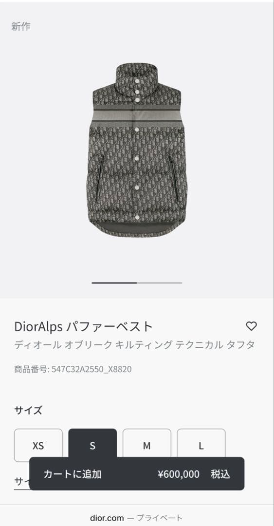 美品✨CHRISTIAN DIOR パーファーベストオブリークジレ✨リバーシブル