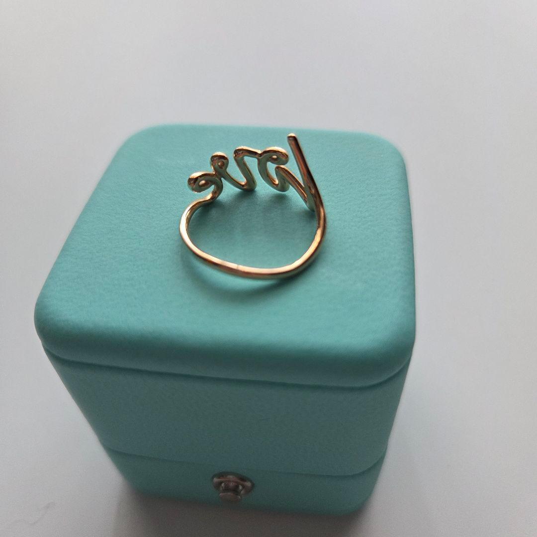 TIFFANYパロマ・ピカソ　グラフィティ ラブ リング ローズゴールド（RG）