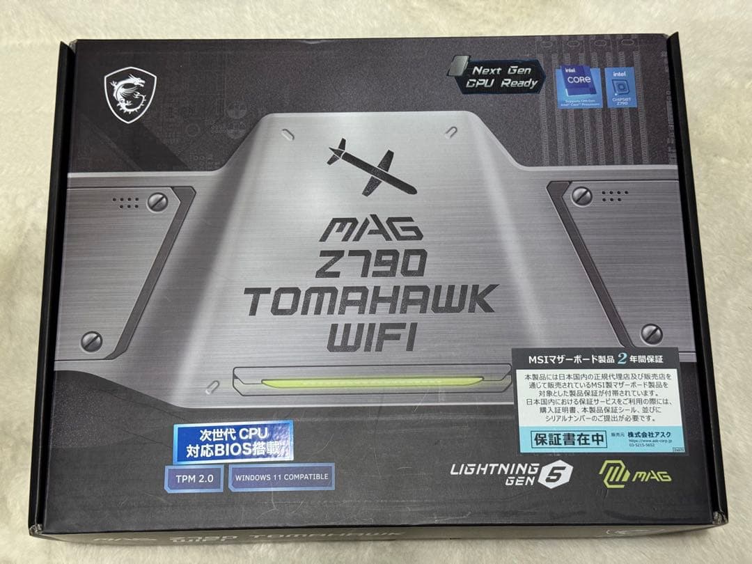 MSI MAG Z790 TOMAHAWK／i5-14600KF バルク品箱なし