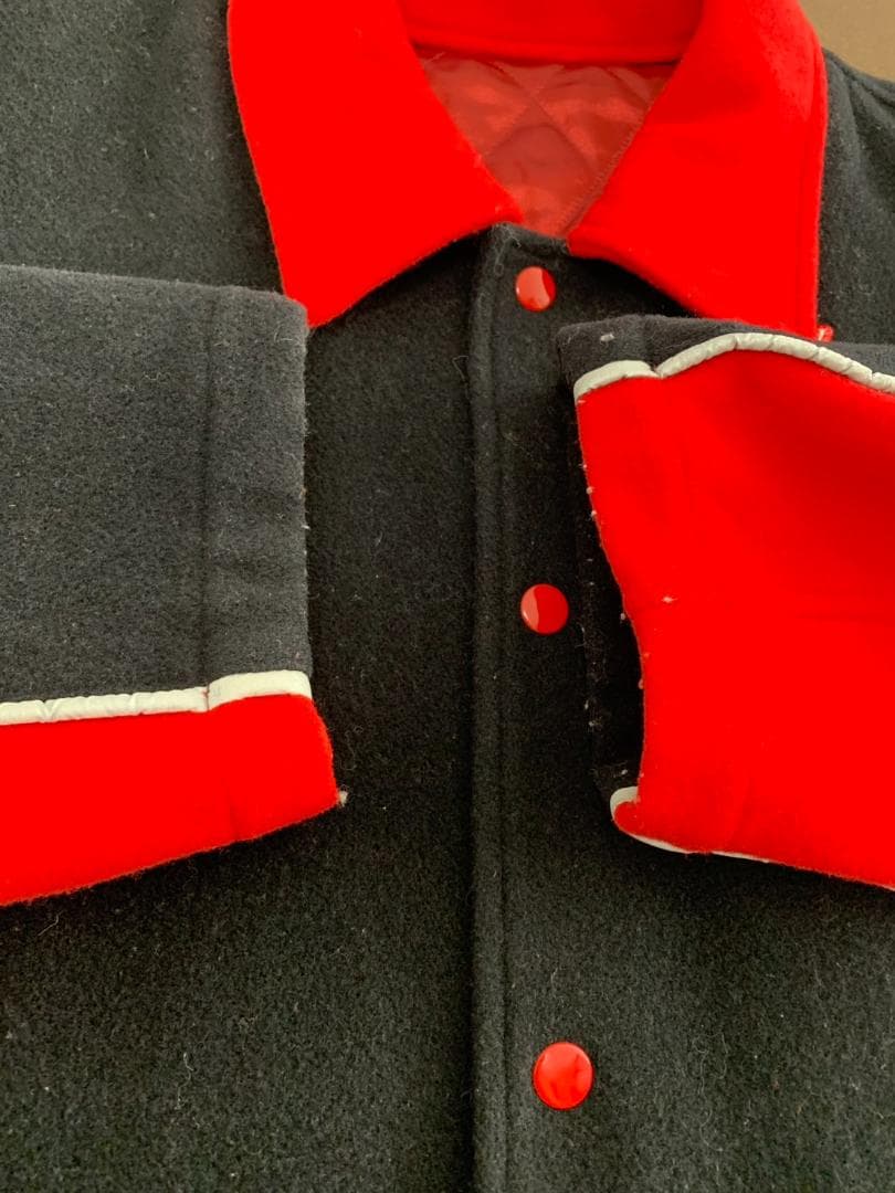 [90s KANSAI MAN] ウールスタジャン ジャケット M3 ブラック