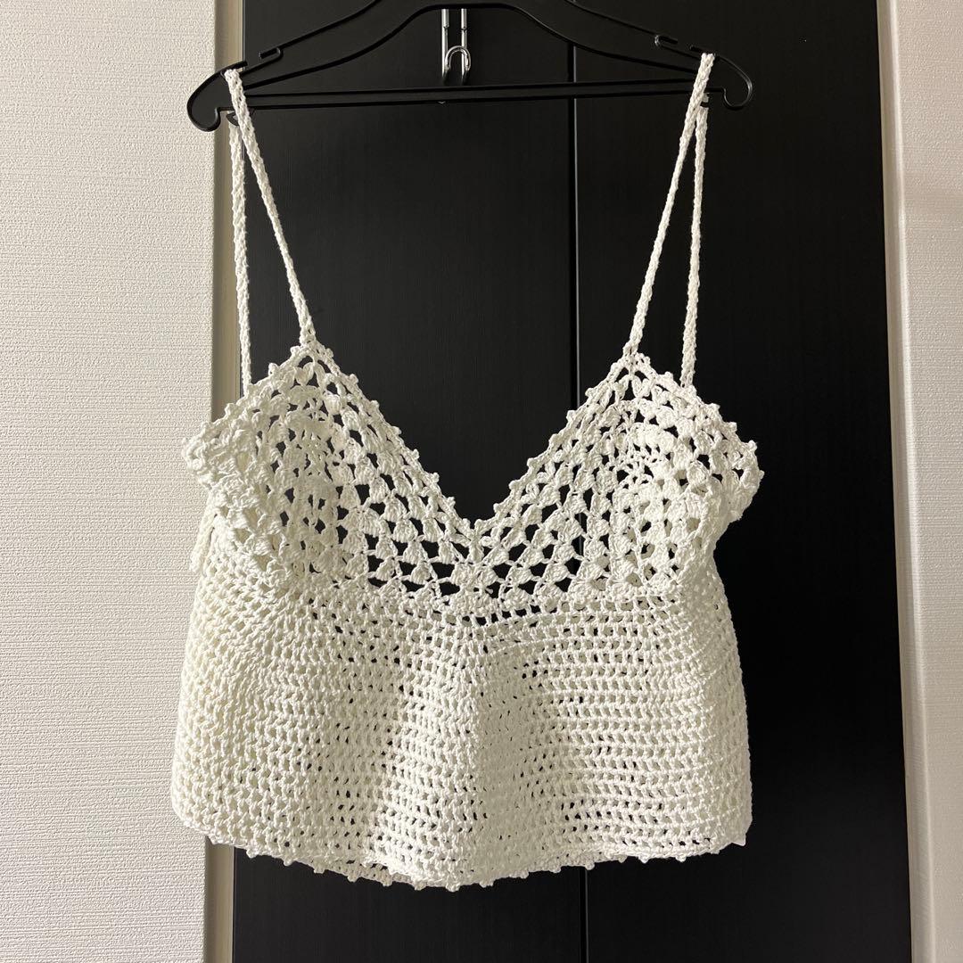 新品！Spick and Spanクロシェニットキャミソール