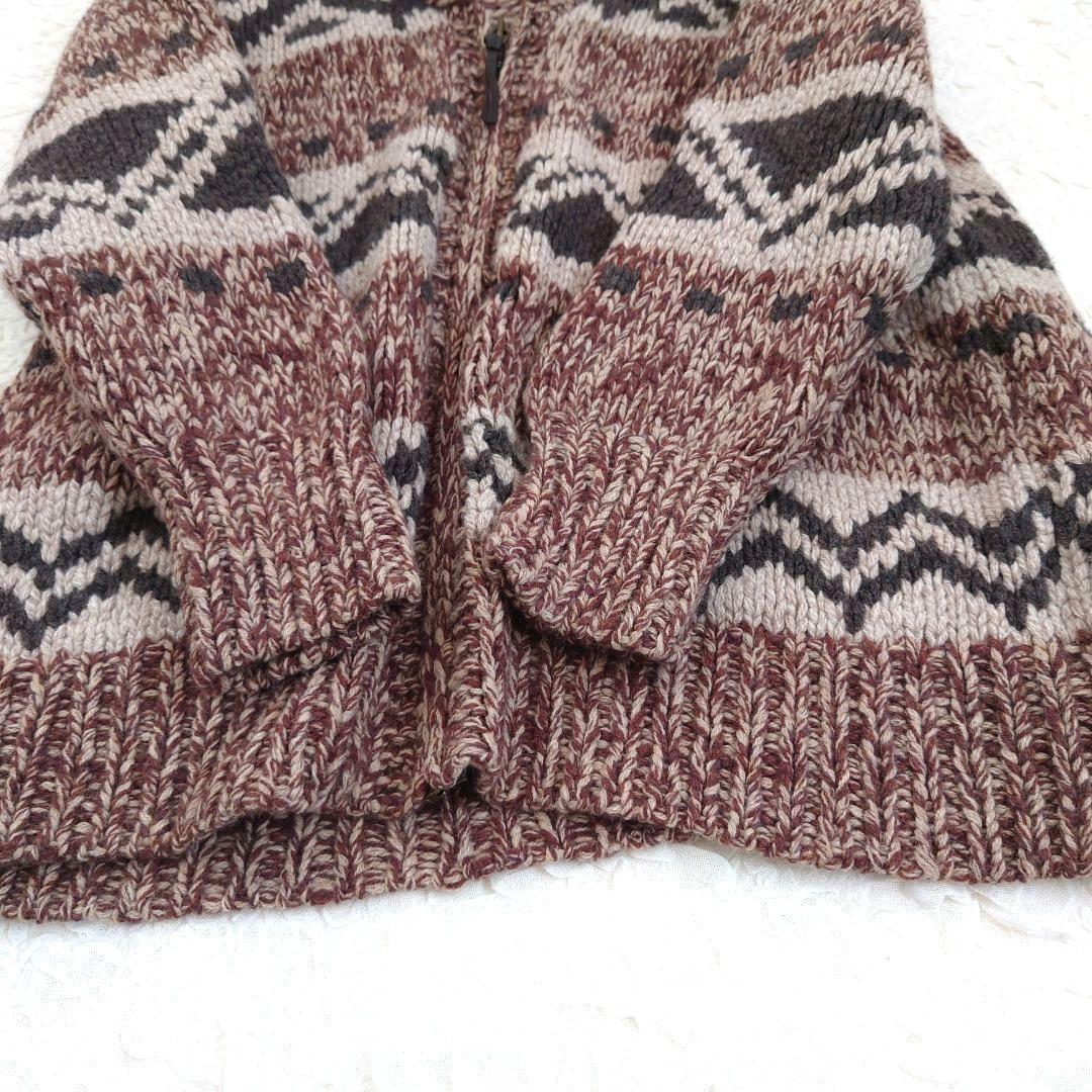 【大きめ】２３区　オンワード樫山　カウチンハンドニット　カーディガン