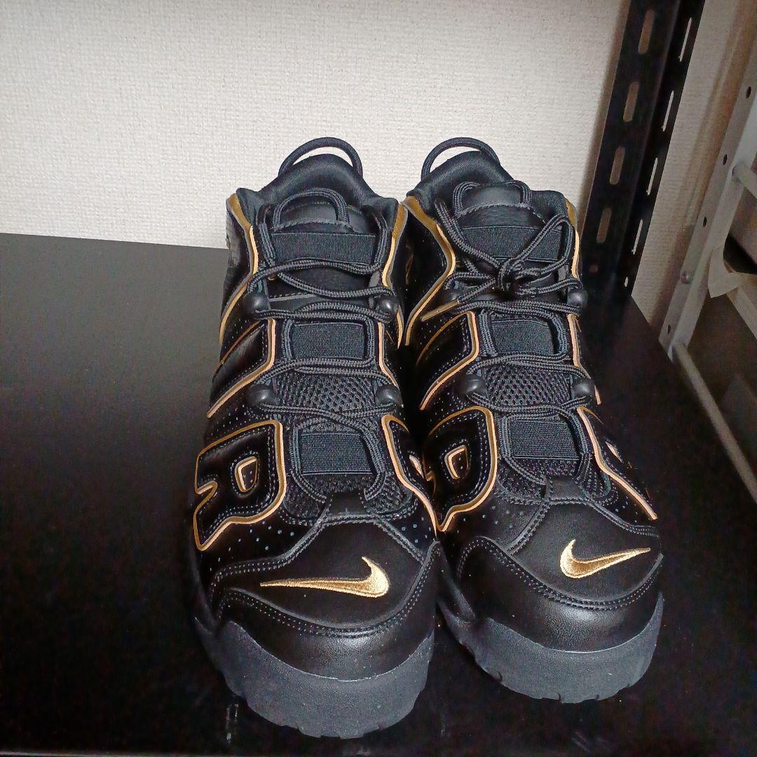 Nike ブラック/ゴールドエアモアアップテンポフランス