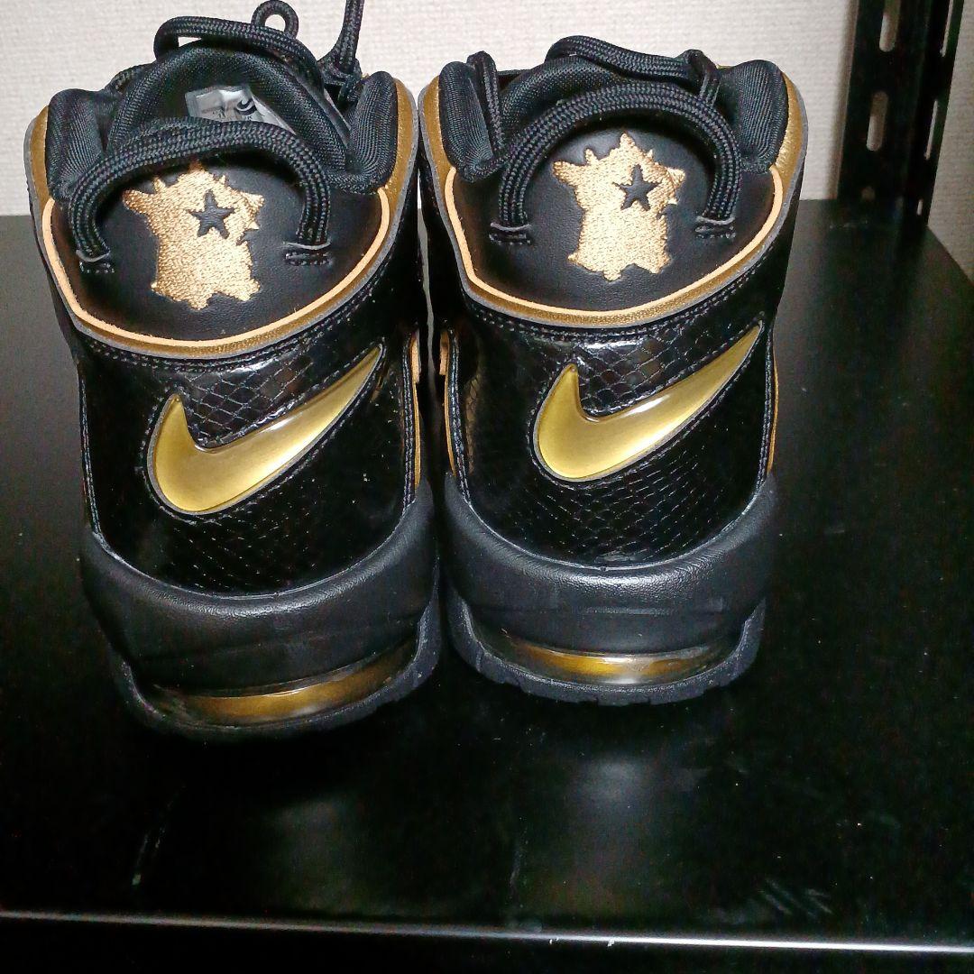 Nike ブラック/ゴールドエアモアアップテンポフランス