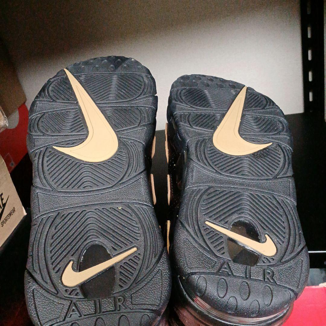 Nike ブラック/ゴールドエアモアアップテンポフランス