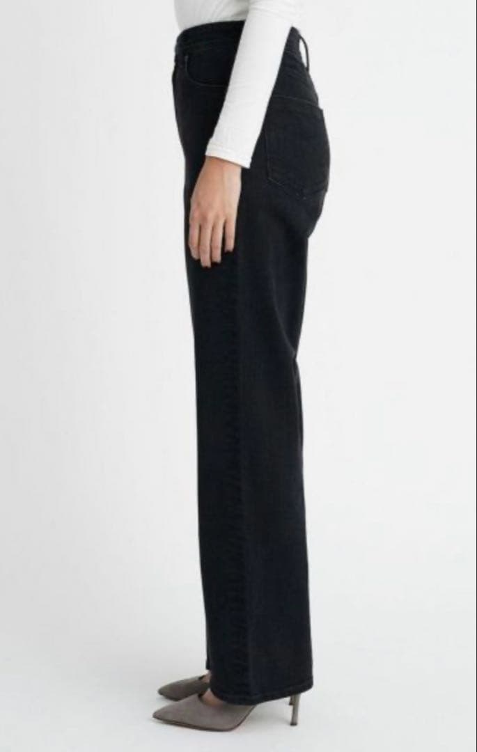 YANUK ボーイズストレート LEA 21 OBK ブラック　黒　ヤヌーク