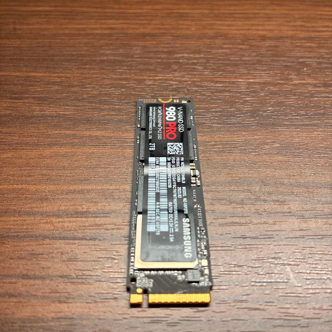 0*0様 2TB SAMSUNG 980 PRO PCIe4.0 NVMe M.