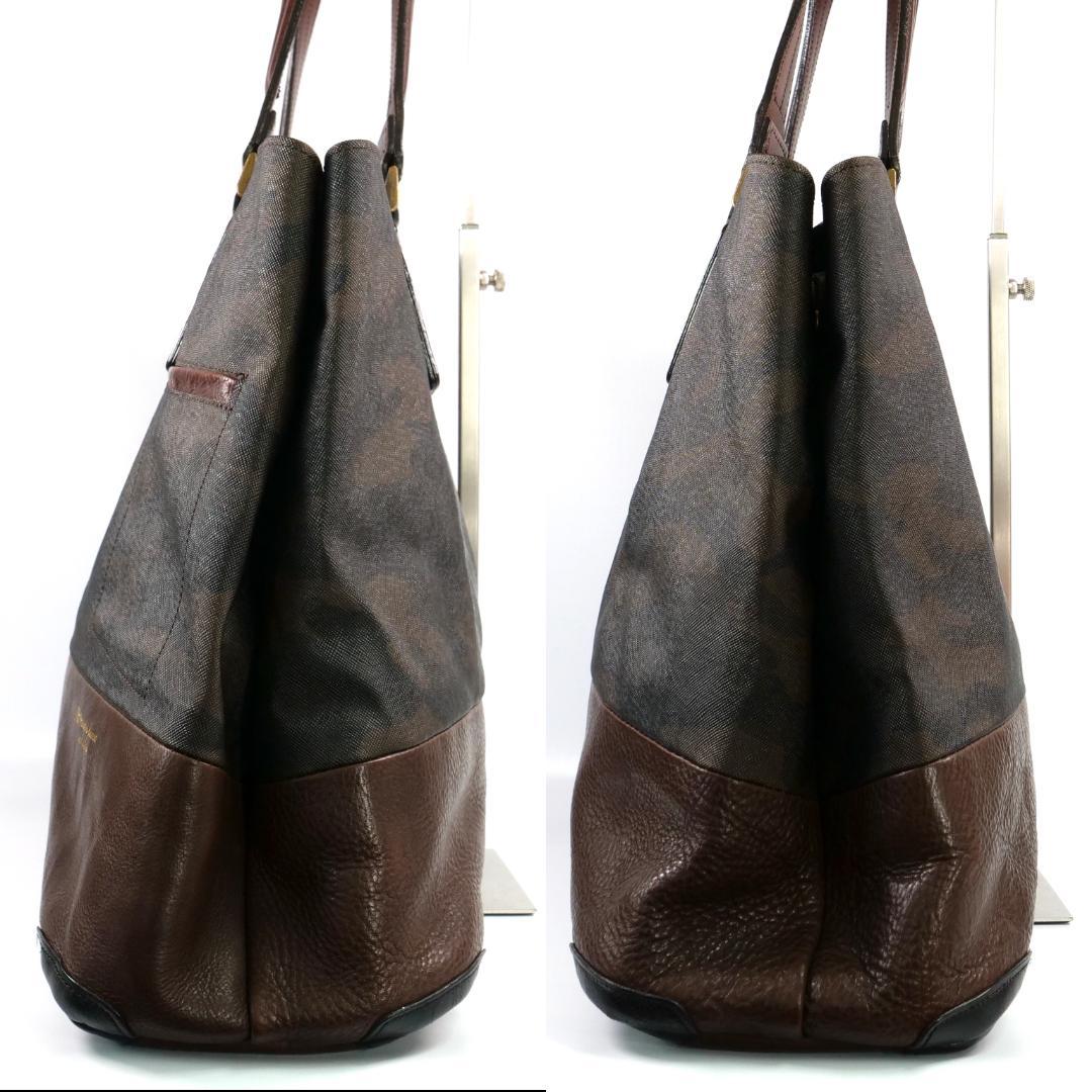 極美品✨マスターピース グロス トートバッグ 迷彩 カモフラ PVC A4可