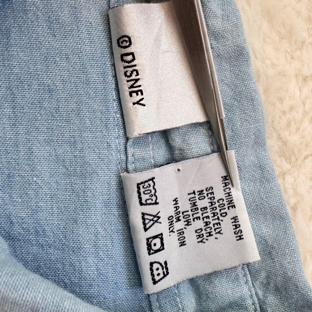 【ヴィンテージ】Disney Store ミッキー＆ミニー デニムシャツ XXL