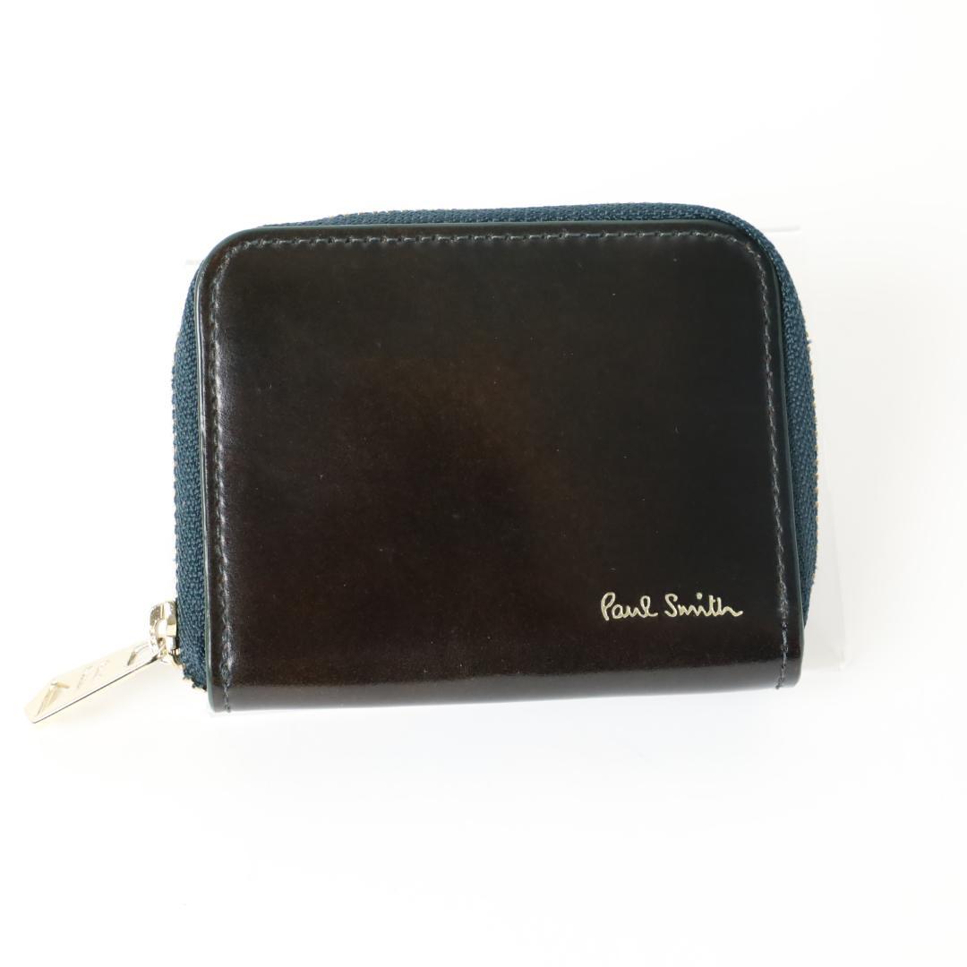 801① 新品 ポールスミス コードバン ケース ラウンドジップ ミニ財布