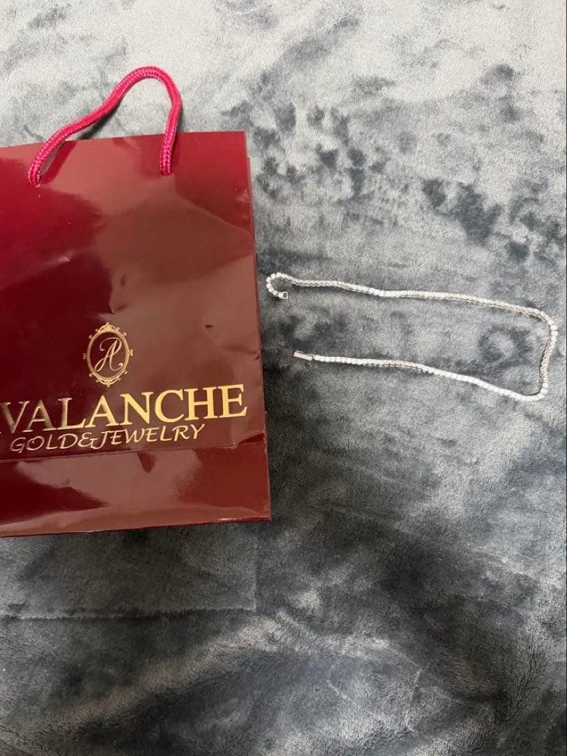 アヴァランチ S925 シルバー　テニスチェーン　 40cm 幅3mm