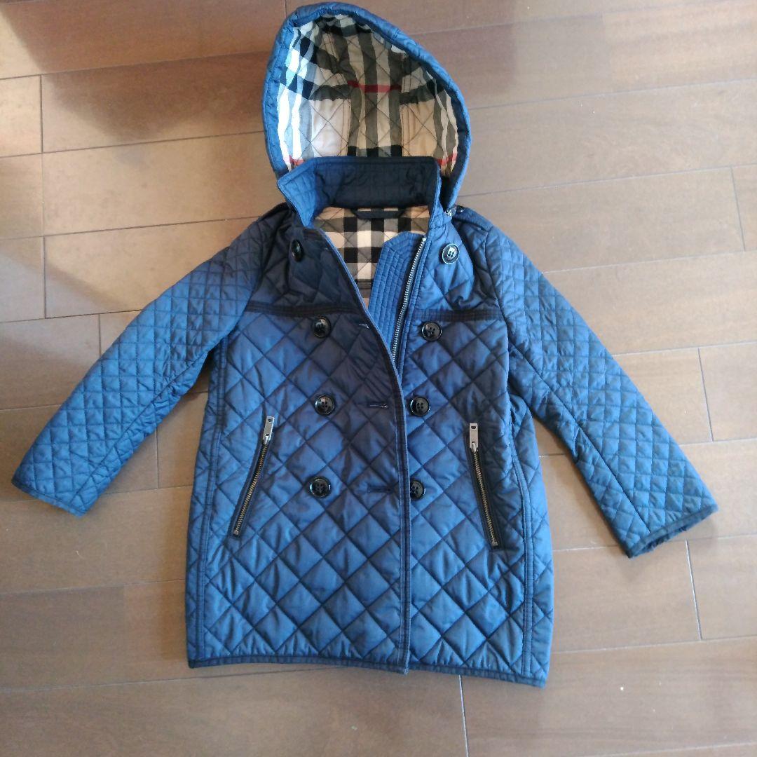♦️Burberry　バーバリー♦️　フード付きキルティングコート　キッズ100