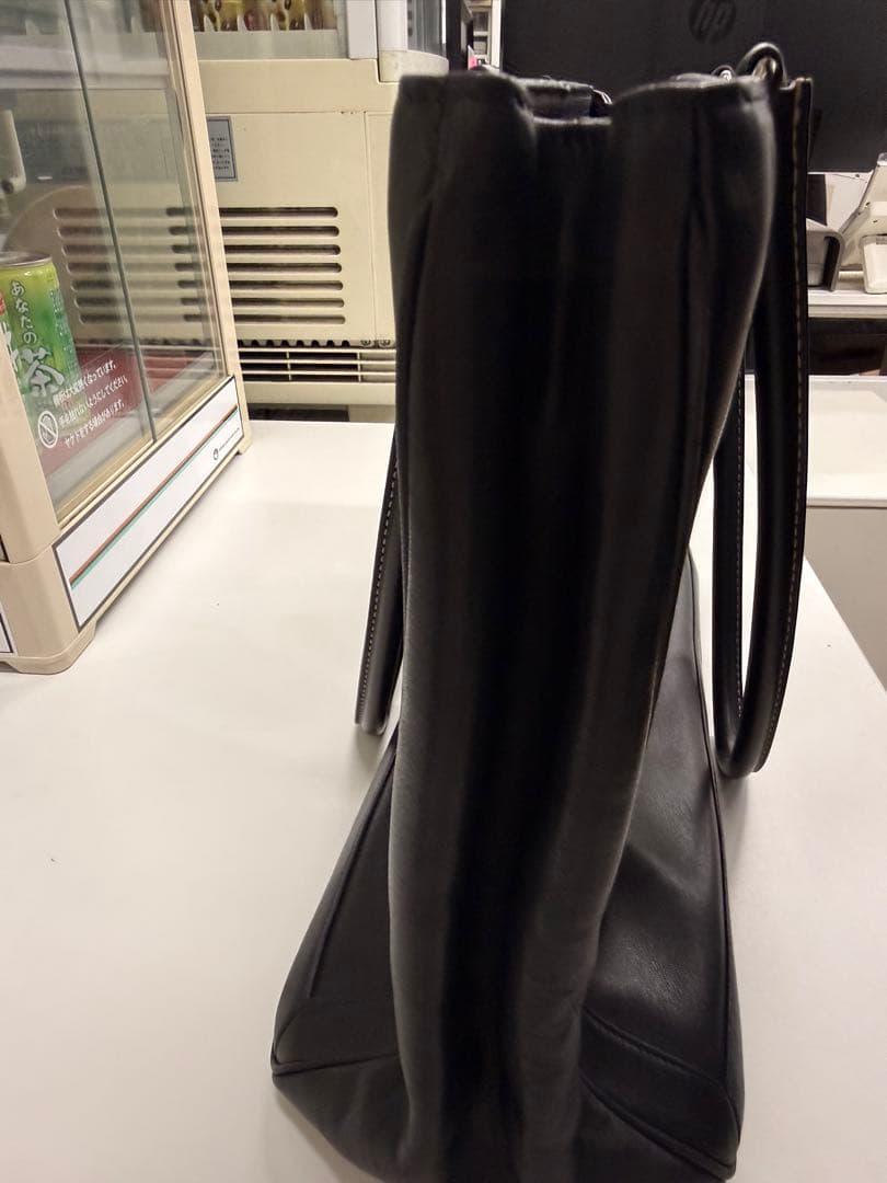 COACH ネイビー レザー トートバッグ ビジネス用