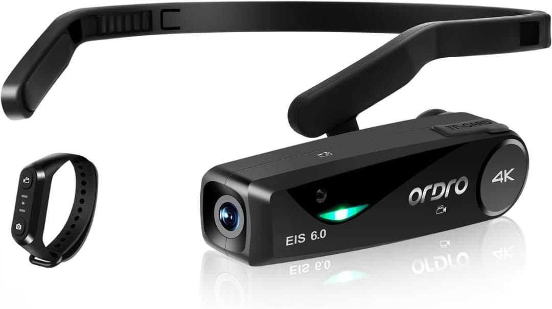 カメラ ウェアラブル式 ビデオカメラ1080P 60FPS FPV設計