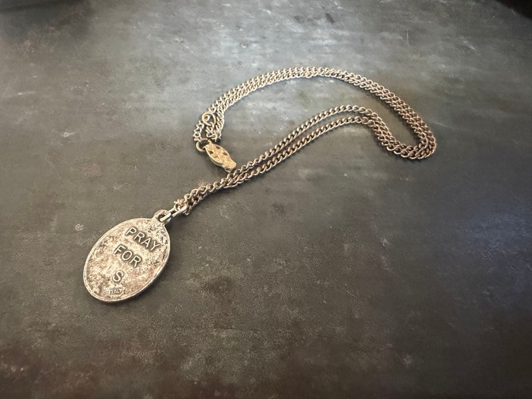 希少　激渋　ヴィンテージ　ロザリオ　アンティーク　メダイ　ネックレス