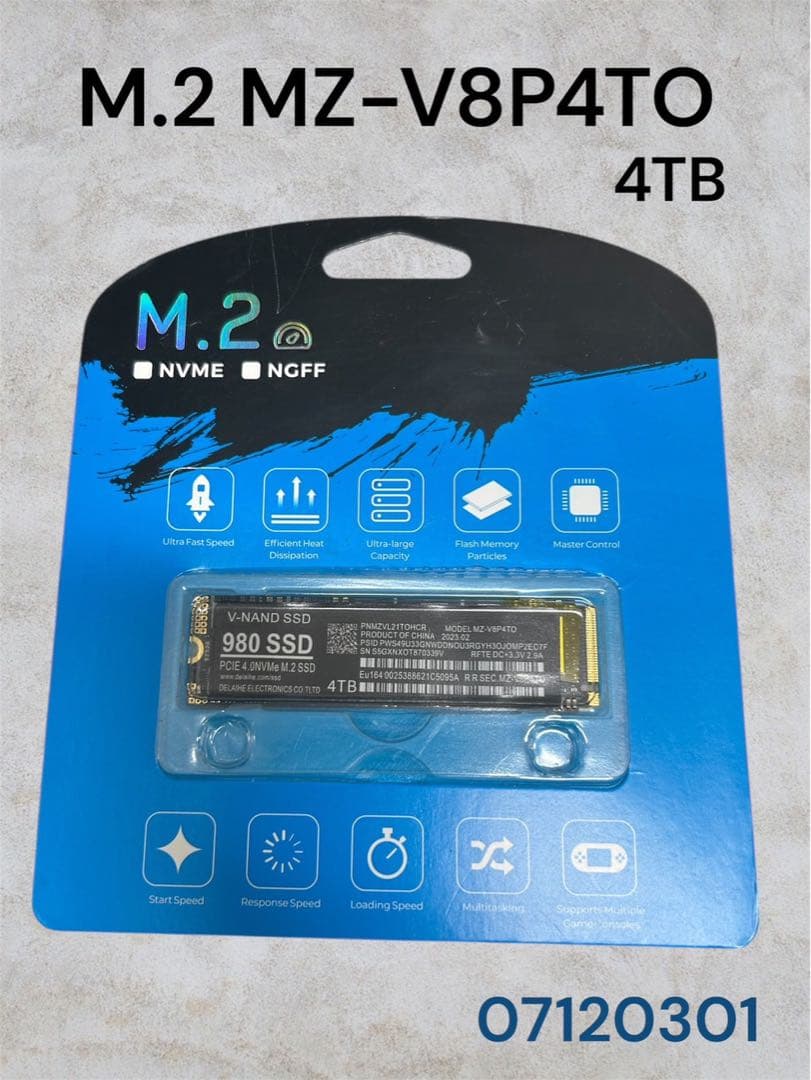 新品 M.2 MZ-V8P4TO 980 SSD 4TB