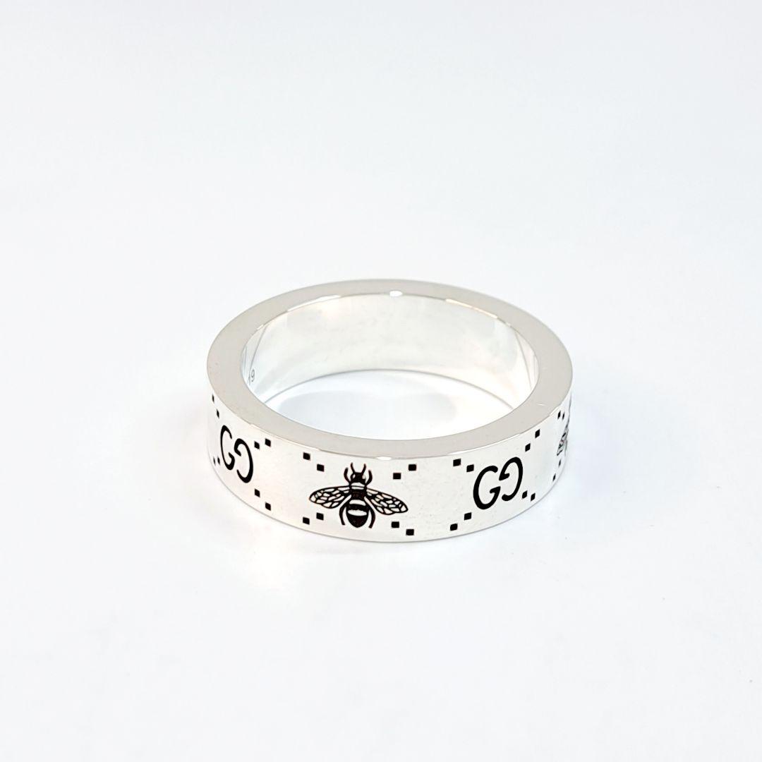 GUCCI　GGビー リング ハチ ロゴ SV925 シルバー