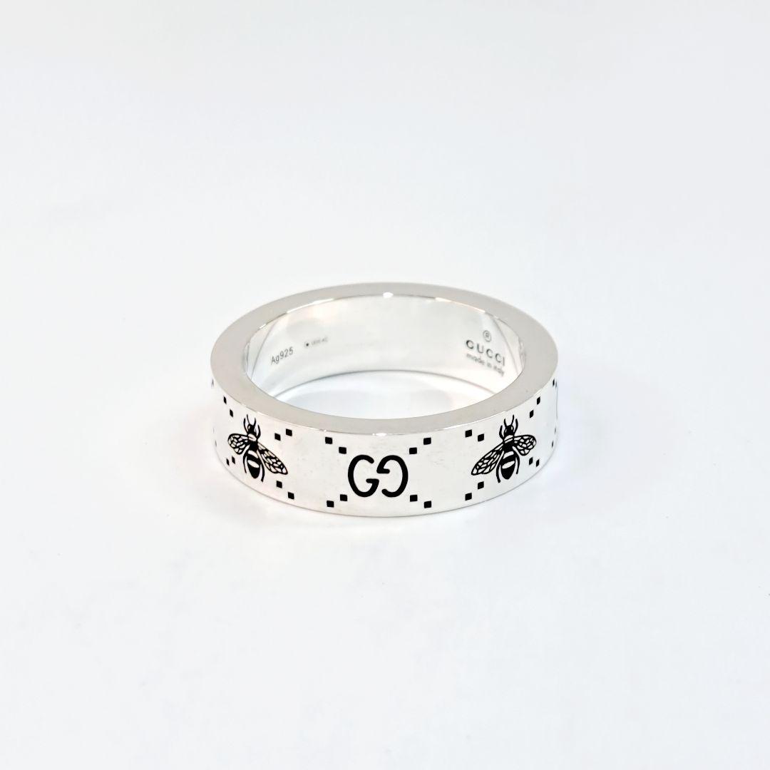 GUCCI　GGビー リング ハチ ロゴ SV925 シルバー