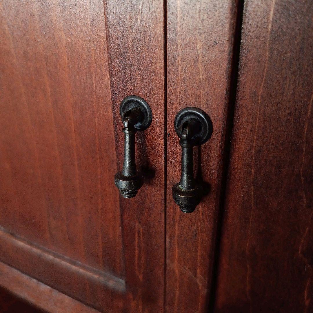 【ヴィンテージ】小さな 木製 キャビネット 本棚 ラック 棚 昭和レトロ