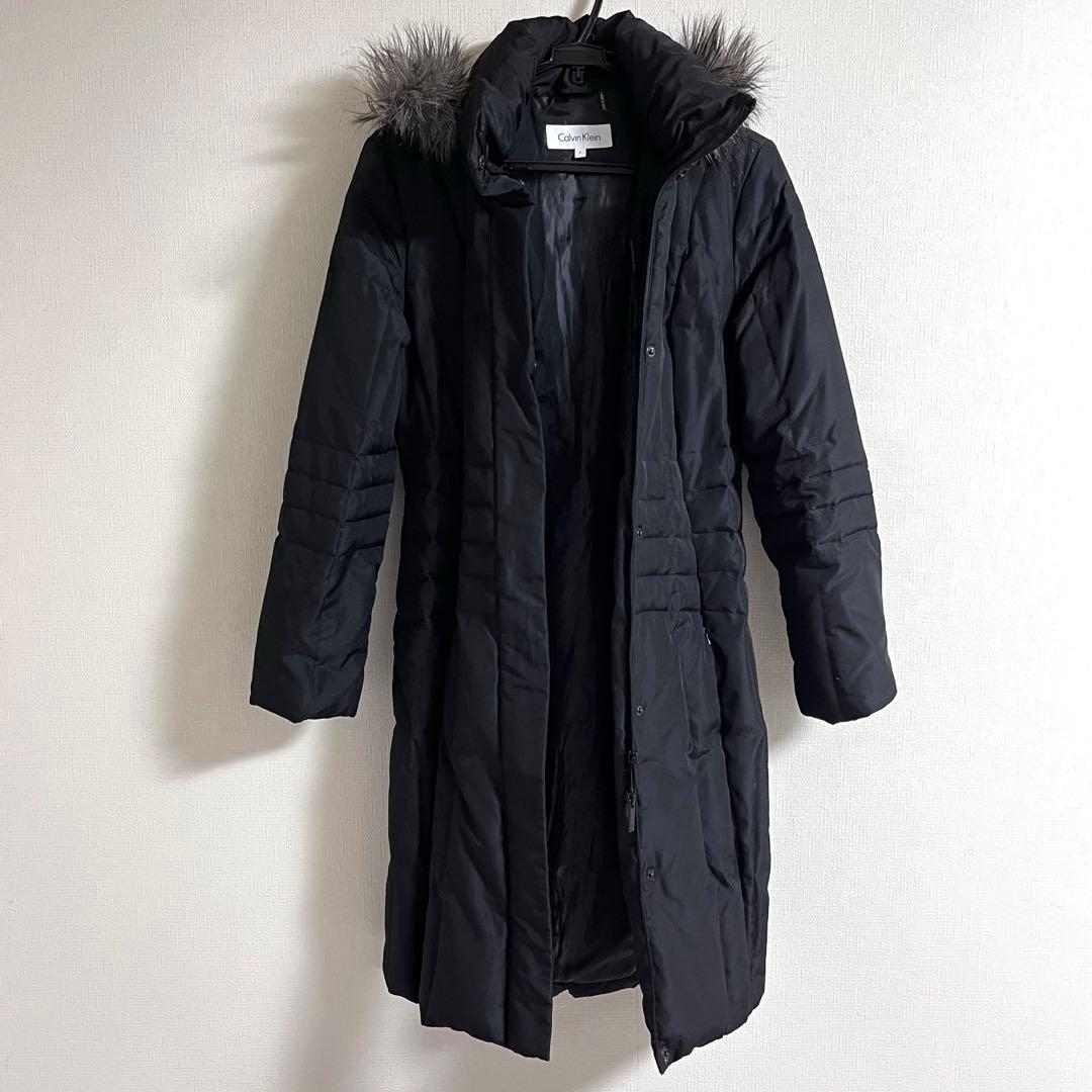   1回のみ着用✨ゆったりロングダウンコート　フードあり