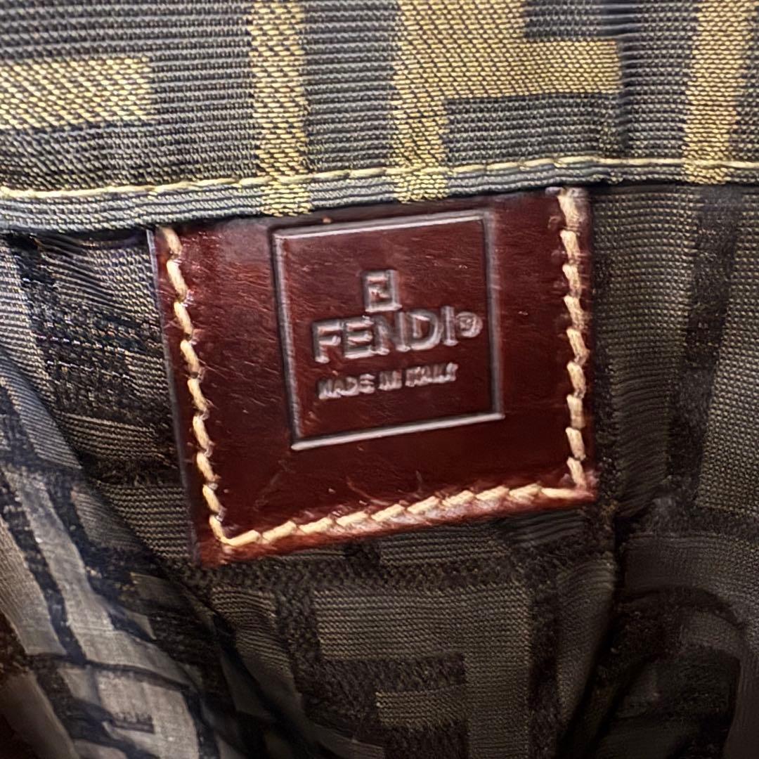 ア*キ様 FENDI フェンディ ズッカ柄 トートバッグ ハンドバッグ バケツ